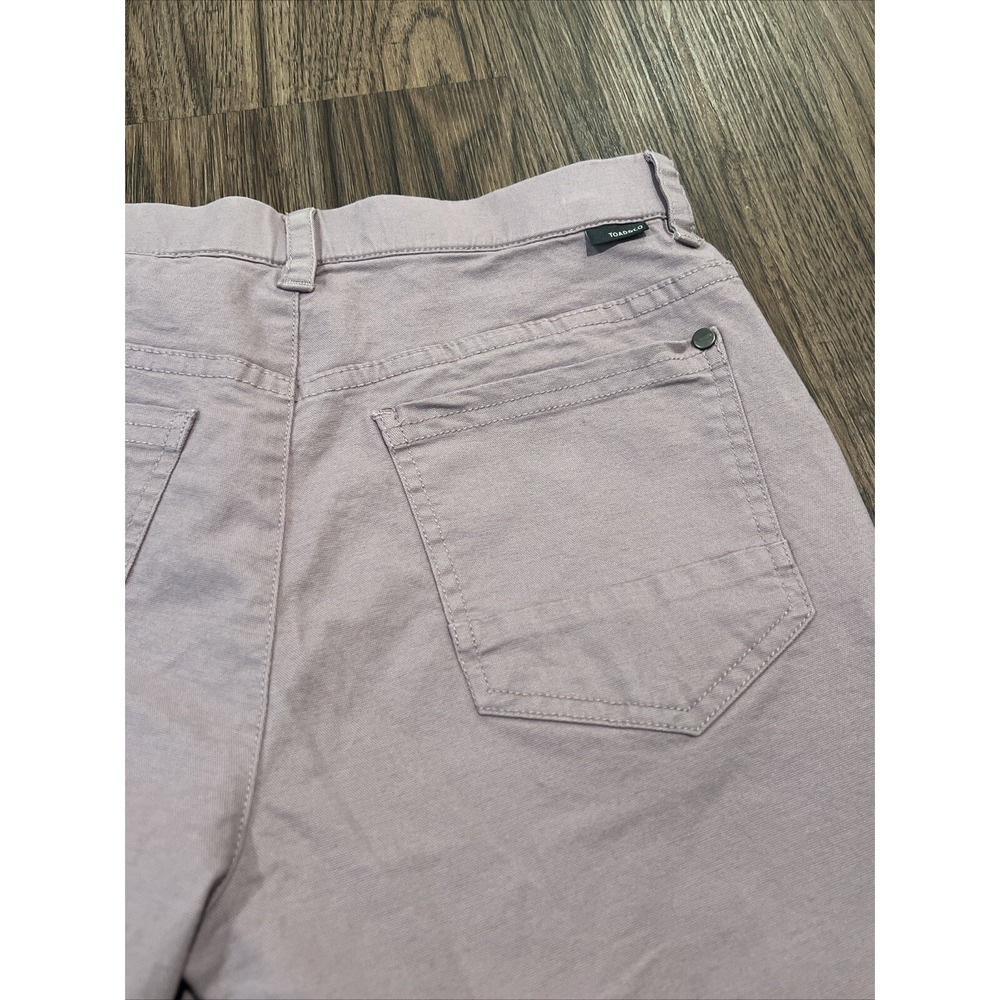 Toad & Co Womens Earthworks Camp Feded Lilac Short Size 0 Organic Cotton Blend - Picture 6 of 9
